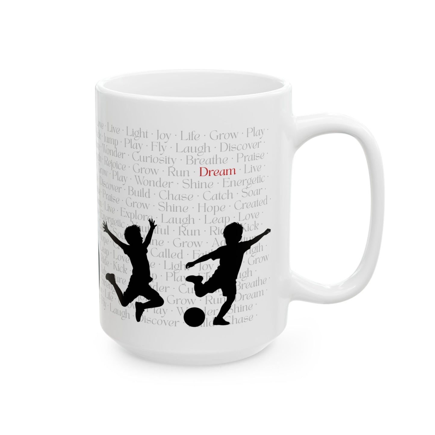Inspiring Adventure Ceramic Mug - 11oz & 15oz, Motivational Coffee Gift for Dreamers, Ideal for Kids & Adults
