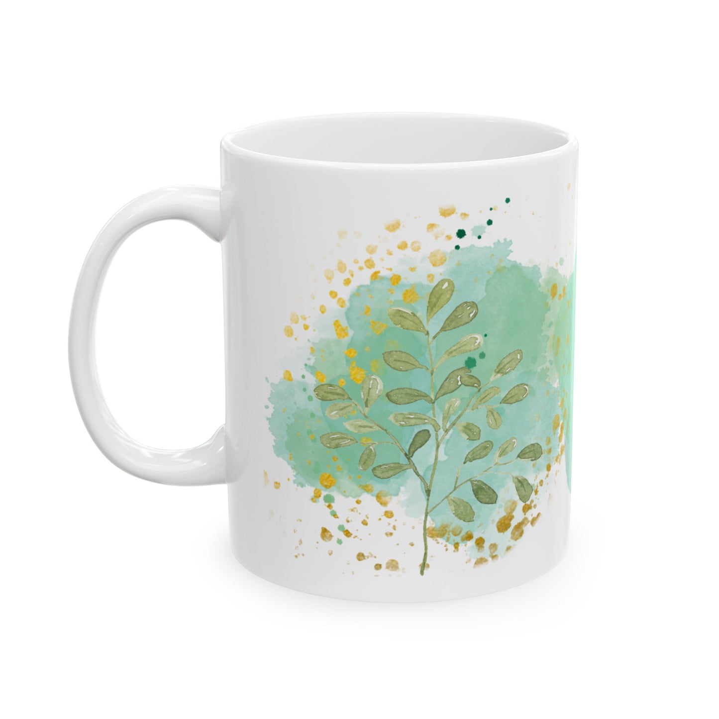 Beautiful Floral Ceramic Mug - Perfect for Coffee Lovers, Gift for Friends, Inspirational Drinkware, Tea Cup, Home Decor