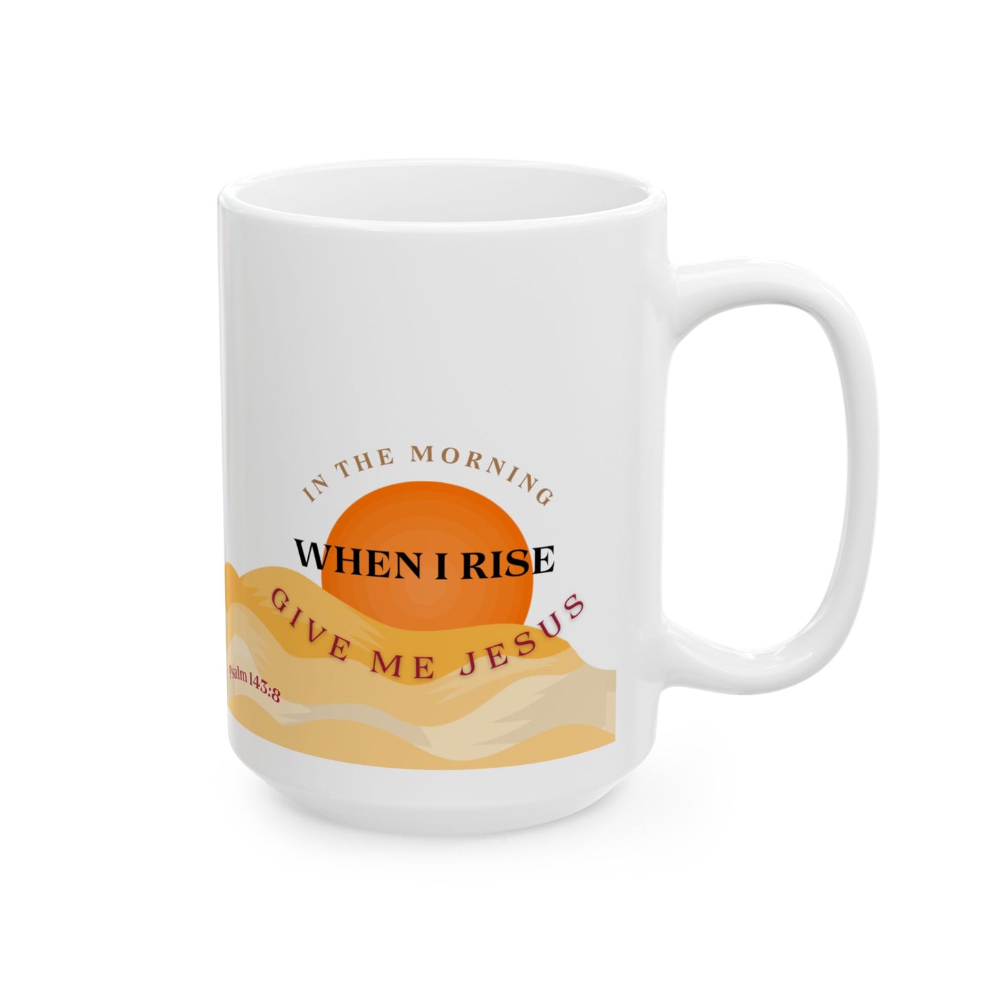 Inspirational Ceramic Mug - 11oz & 15oz Coffee Cup, Motivational Gift, Bible Verse Mug, Home Office Decor