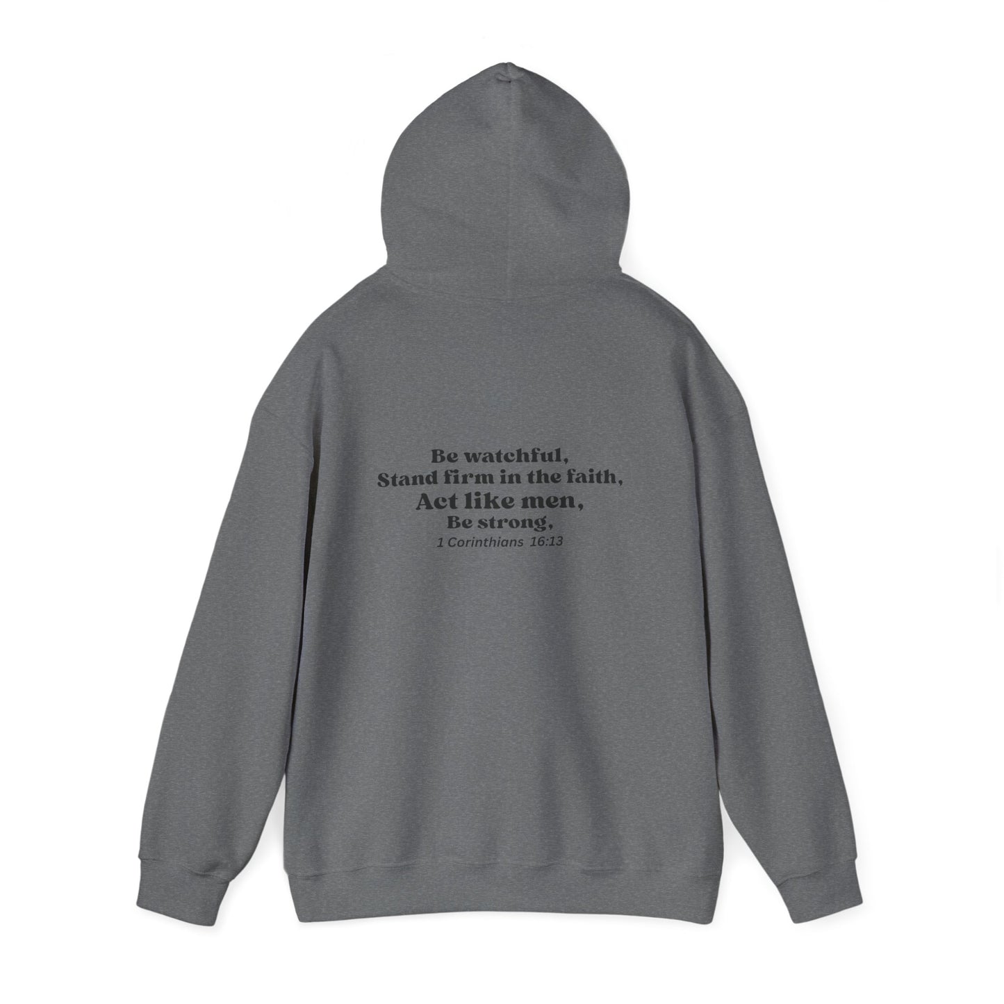 Faith-Inspired Hooded Sweatshirt, Unisex Heavy Blend Hoodie, Inspirational Gift, Christian Apparel, Cozy Sweatshirt, Bible Verse Clothing