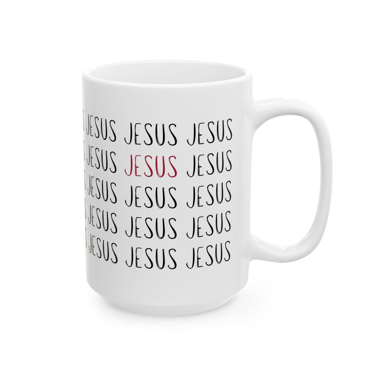 Jesus Ceramic Mug, Perfect Gift for Faith, Christian Decor, Coffee Lovers, Religious Holidays, Inspirational Beverage