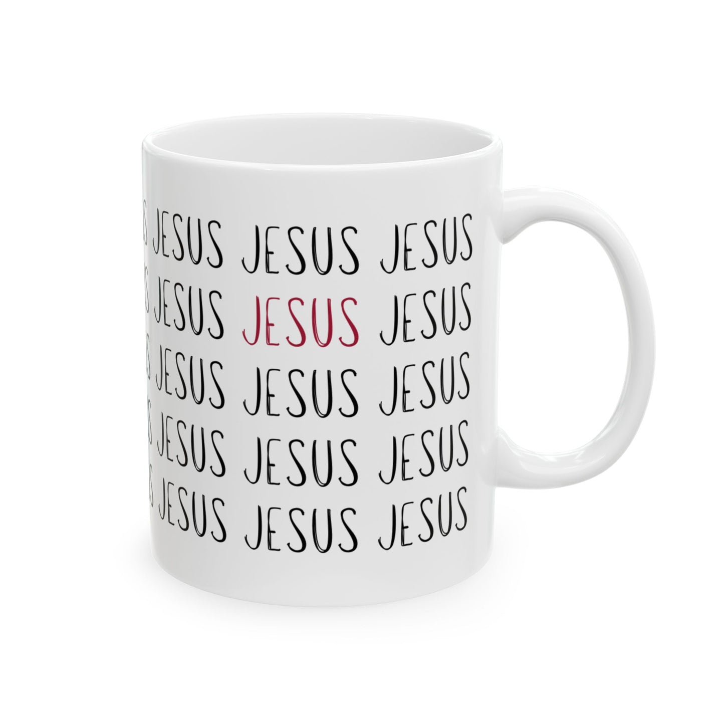 Jesus Ceramic Mug, Perfect Gift for Faith, Christian Decor, Coffee Lovers, Religious Holidays, Inspirational Beverage