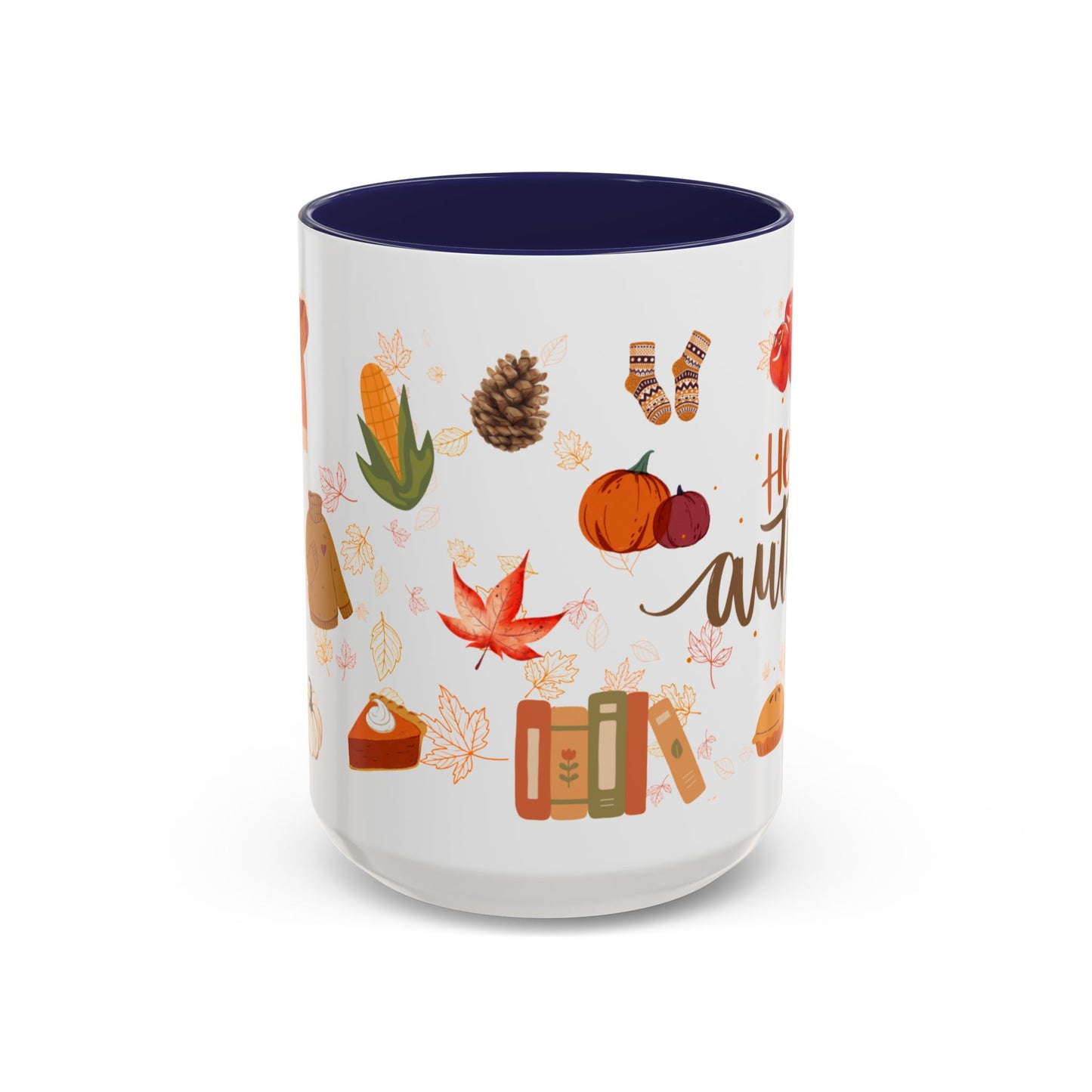 Autumn Vibes Coffee Mug, Cozy Fall Mug, Seasonal Coffee Cup, Pumpkin Spice Lover Gift, Cute Hot Drink Mug