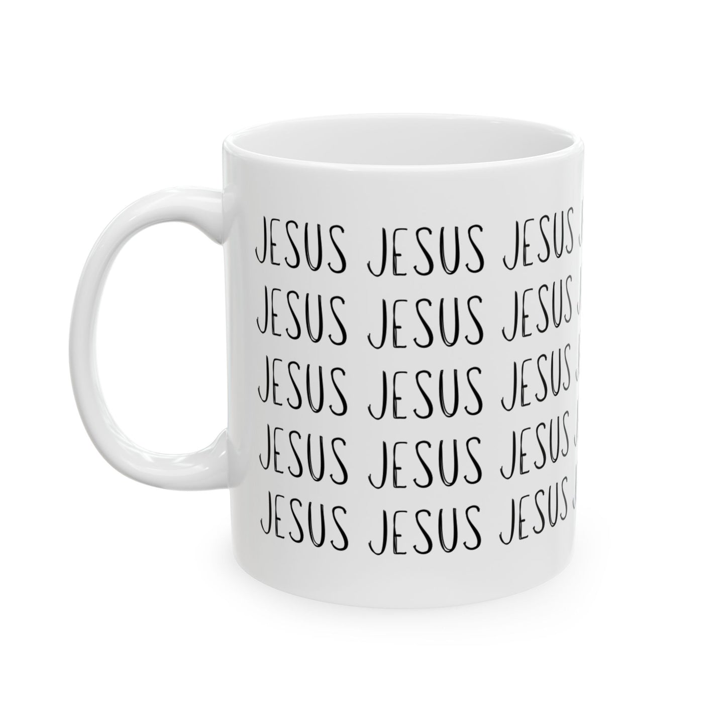 Jesus Ceramic Mug, Perfect Gift for Faith, Christian Decor, Coffee Lovers, Religious Holidays, Inspirational Beverage