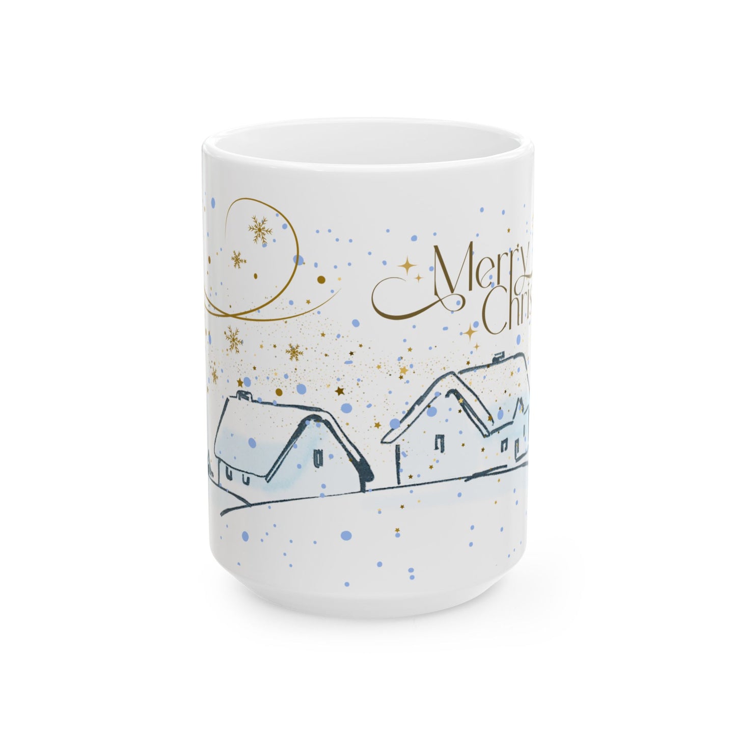 Merry Christmas Ceramic Mug, Holiday Gift for Coffee Lovers, Festive Tea Mug, Cozy Winter Decor, Hot Beverage Cup