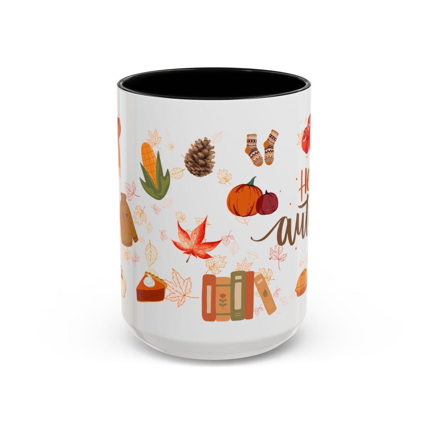 Autumn Vibes Coffee Mug, Cozy Fall Mug, Seasonal Coffee Cup, Pumpkin Spice Lover Gift, Cute Hot Drink Mug