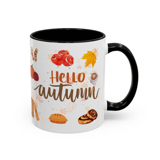 Autumn Vibes Coffee Mug, Cozy Fall Mug, Seasonal Coffee Cup, Pumpkin Spice Lover Gift, Cute Hot Drink Mug