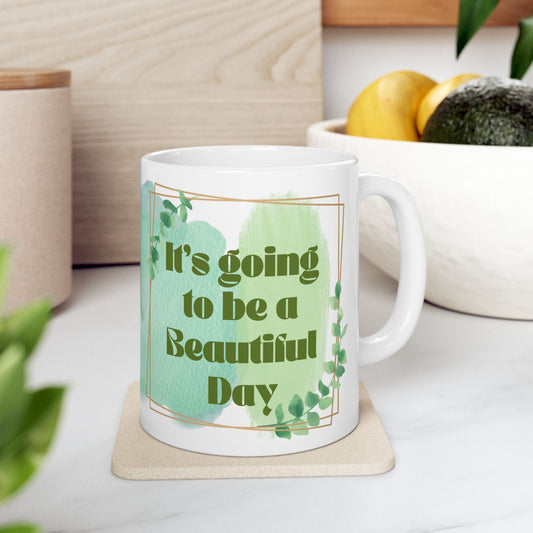Beautiful Floral Ceramic Mug - Perfect for Coffee Lovers, Gift for Friends, Inspirational Drinkware, Tea Cup, Home Decor