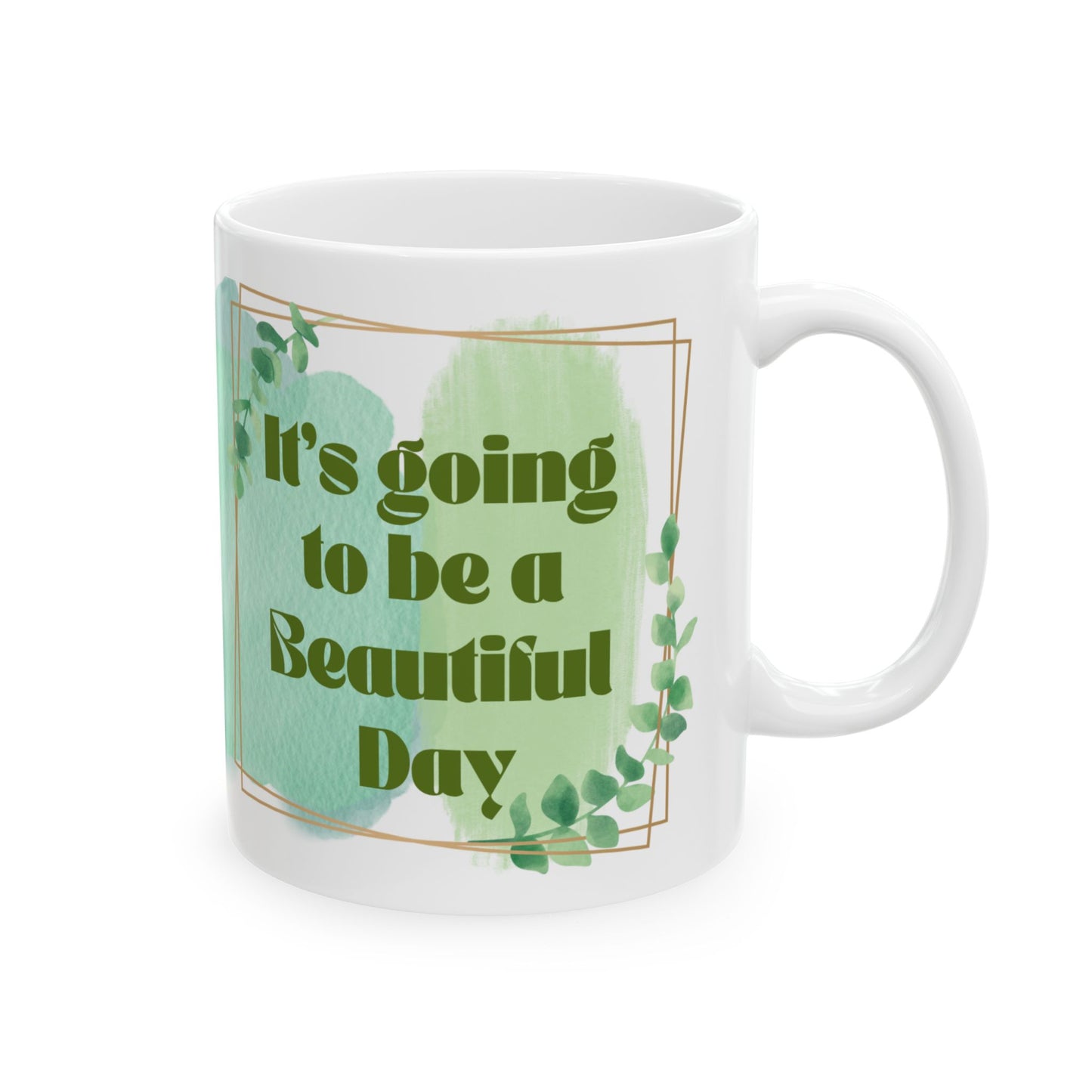 Beautiful Floral Ceramic Mug - Perfect for Coffee Lovers, Gift for Friends, Inspirational Drinkware, Tea Cup, Home Decor