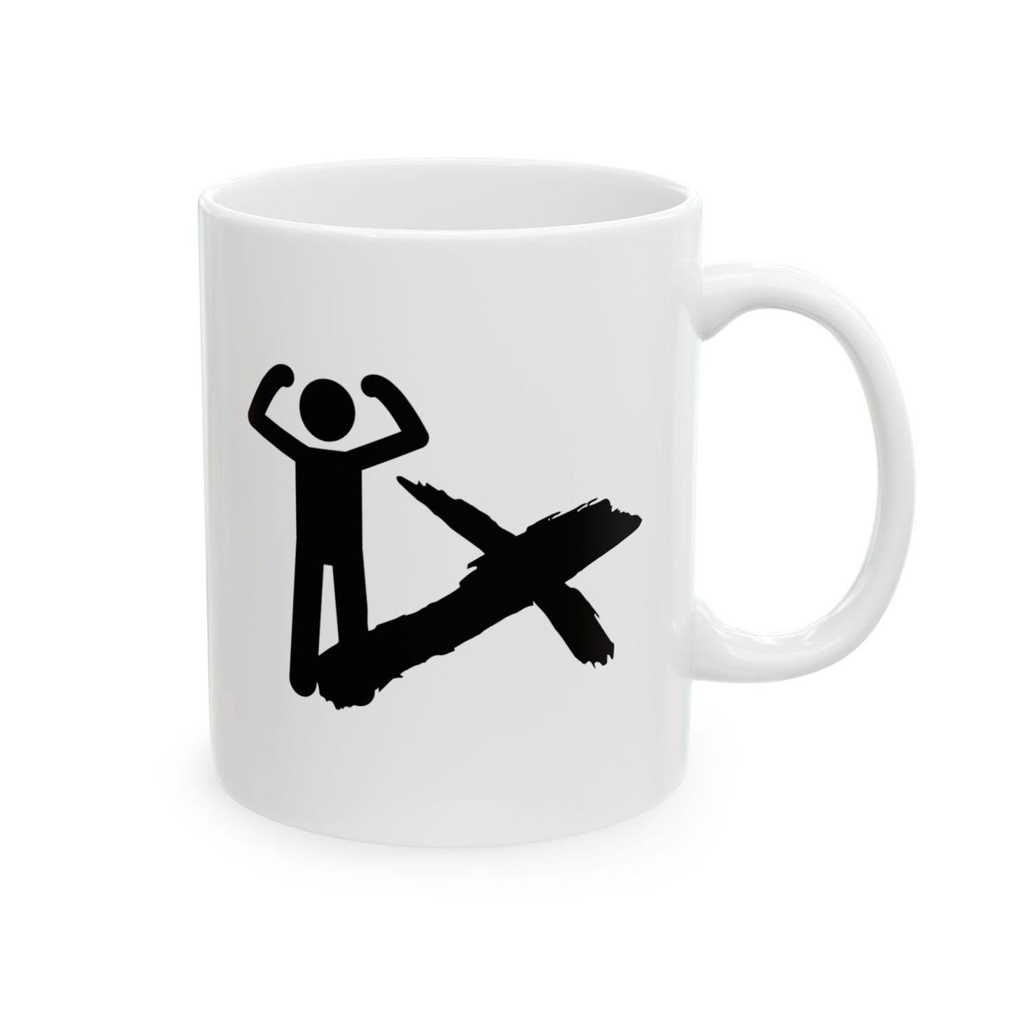 Inspirational Christian Man Mug, Motivational Coffee Cup, Faith-Based Gift, Uplifting Drinkware for Men, Bible Verse Mug