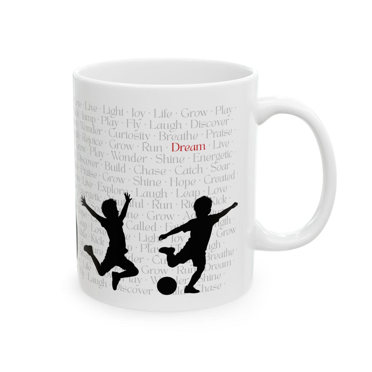Inspiring Adventure Ceramic Mug - 11oz & 15oz, Motivational Coffee Gift for Dreamers, Ideal for Kids & Adults