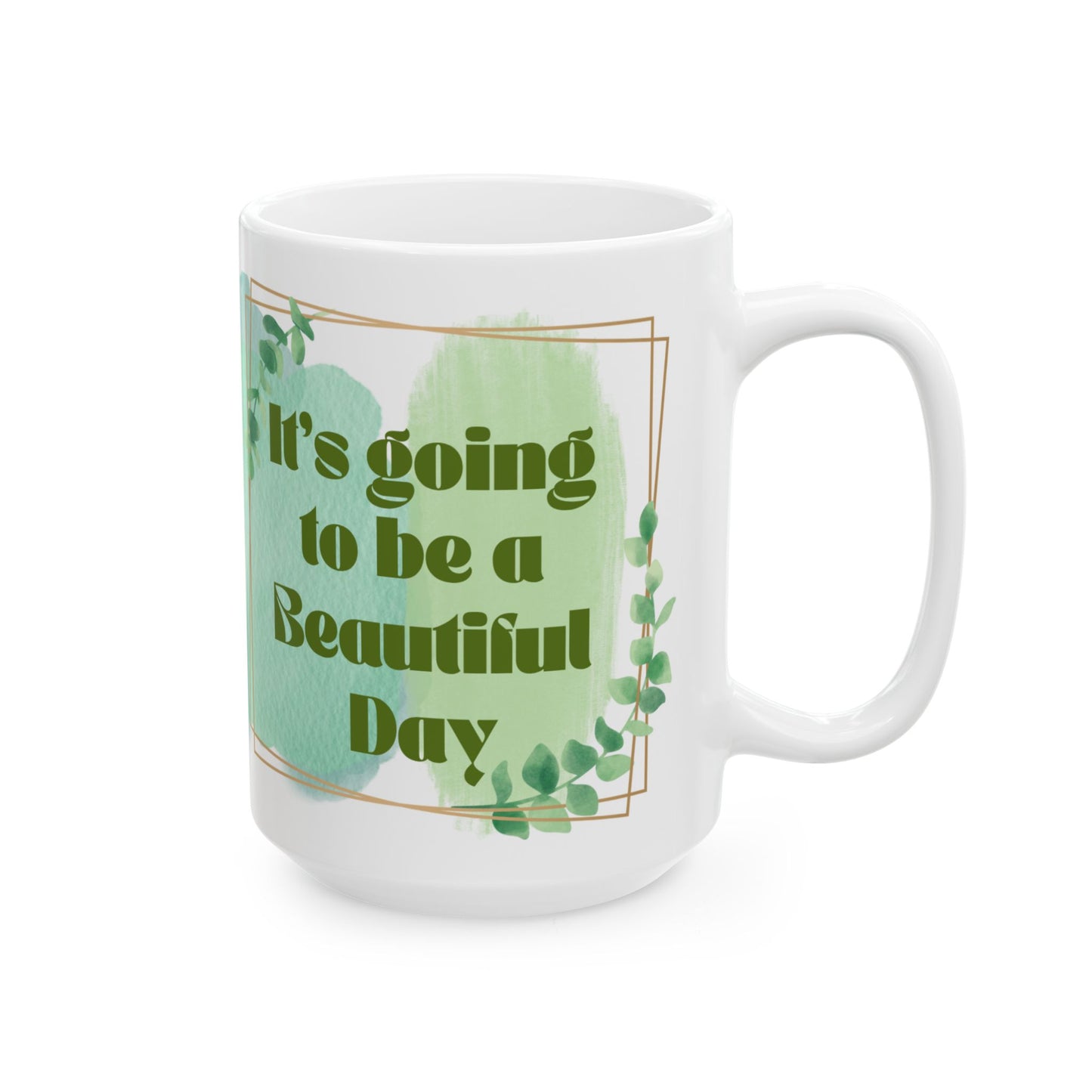 Beautiful Floral Ceramic Mug - Perfect for Coffee Lovers, Gift for Friends, Inspirational Drinkware, Tea Cup, Home Decor