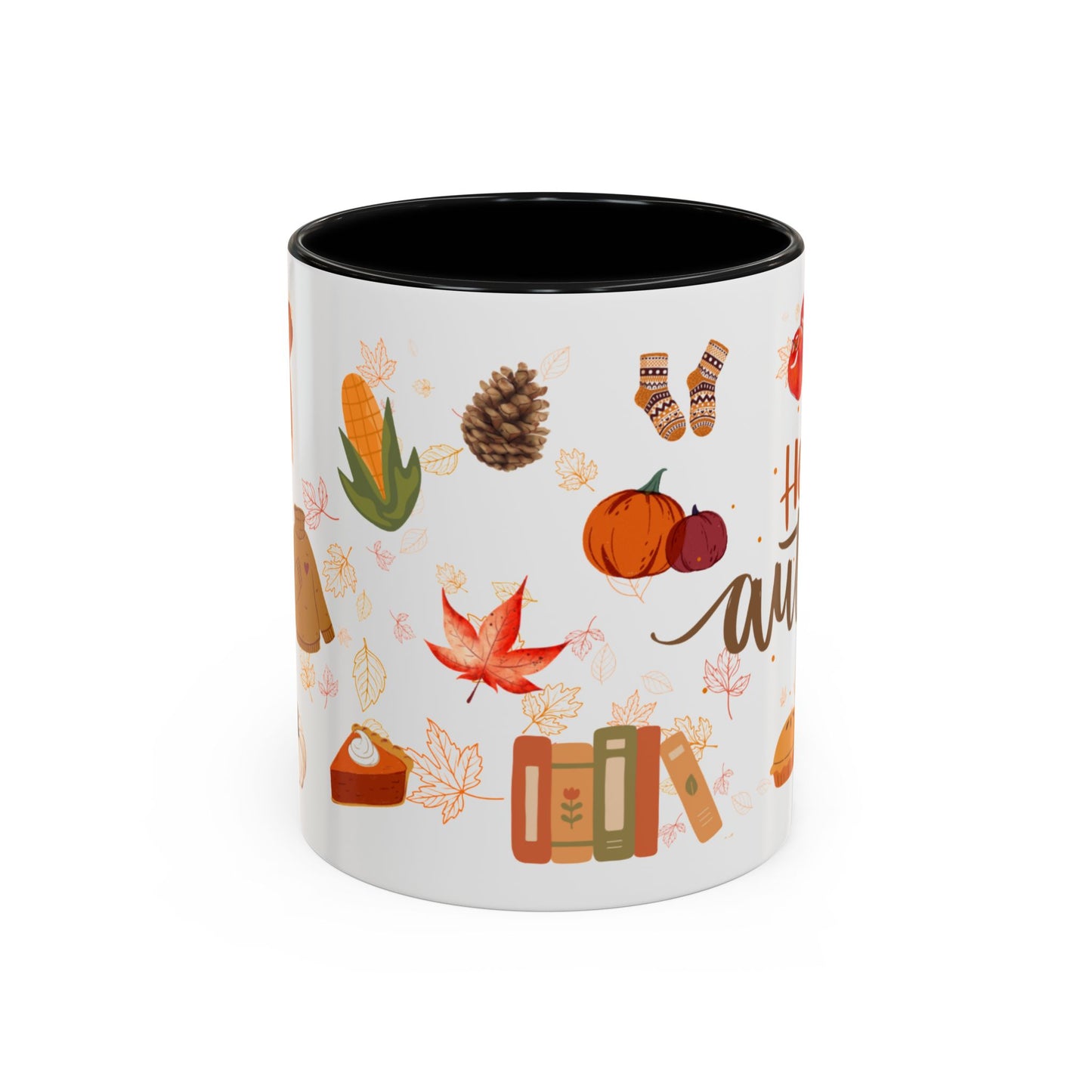 Autumn Vibes Coffee Mug, Cozy Fall Mug, Seasonal Coffee Cup, Pumpkin Spice Lover Gift, Cute Hot Drink Mug