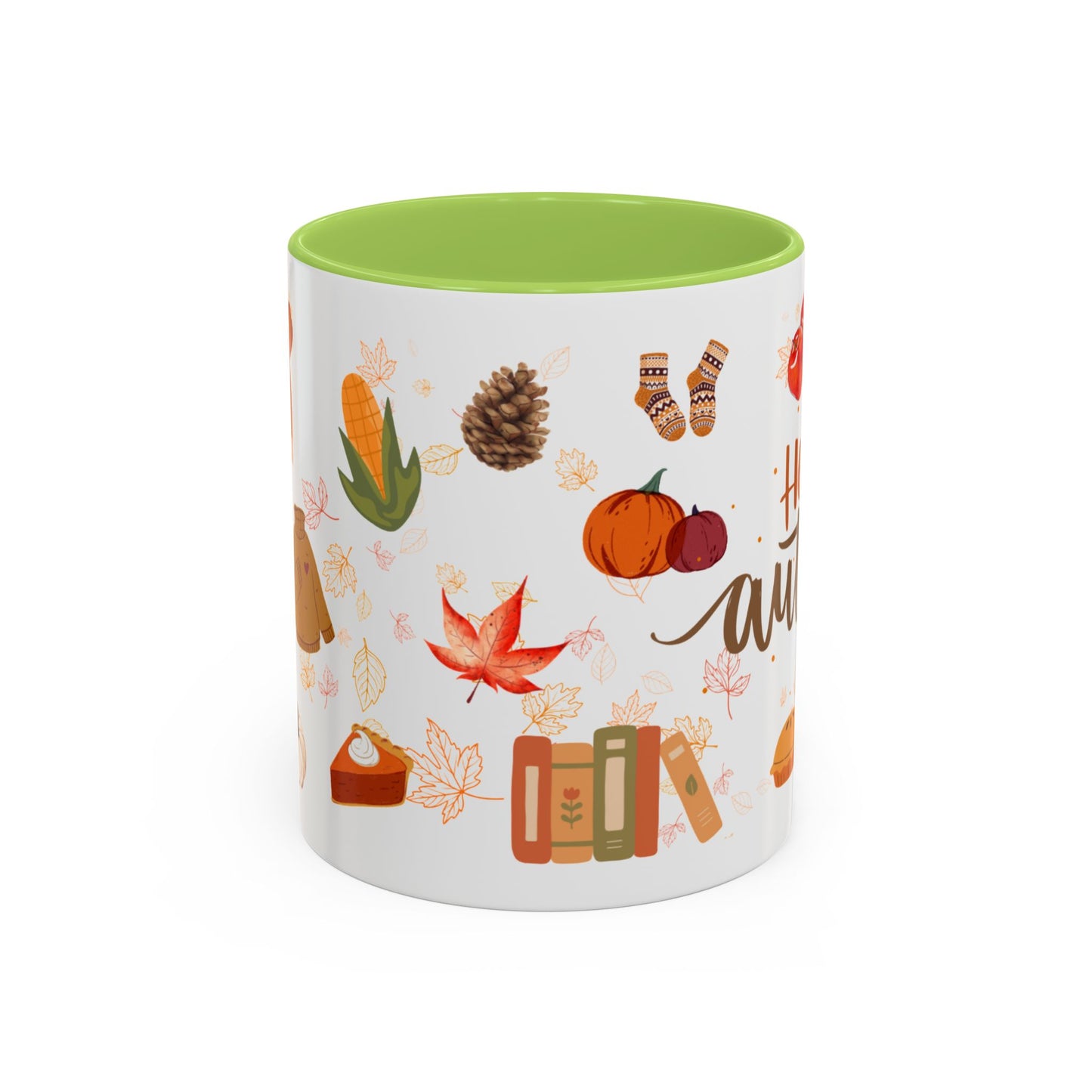 Autumn Vibes Coffee Mug, Cozy Fall Mug, Seasonal Coffee Cup, Pumpkin Spice Lover Gift, Cute Hot Drink Mug